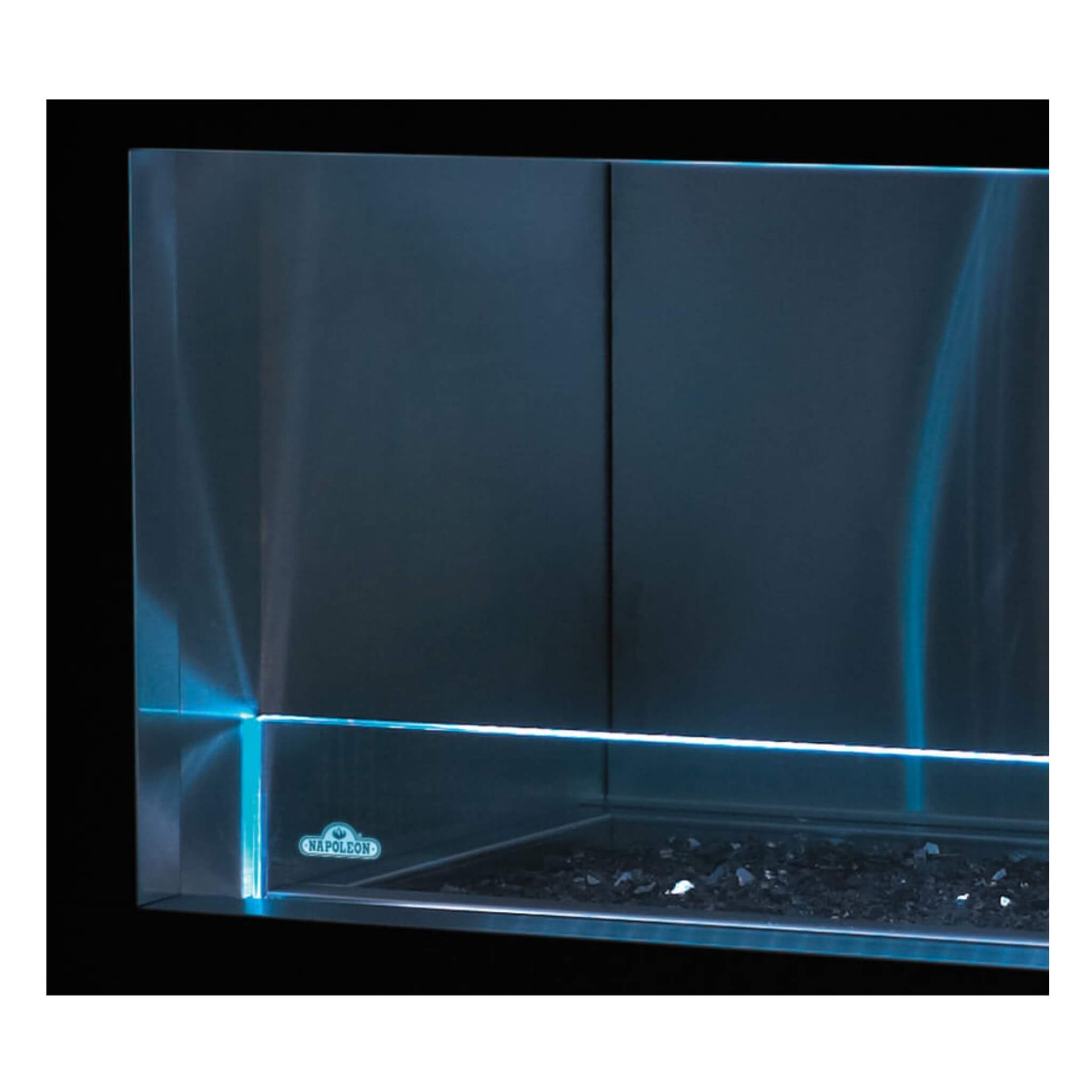 Napoleon Galaxy 48 Outdoor Linear See-Thru Electronic Start Natural Gas Fireplace, 50