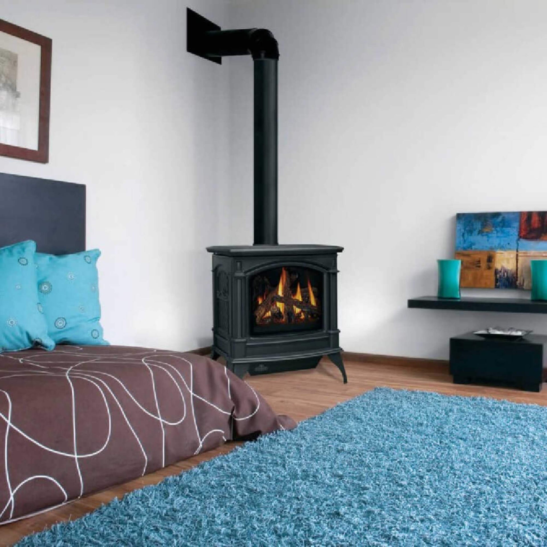 Napoleon Knightsbridge 60 Majolica Brown 27-Inch Natural Gas Stove With Flame And Heat Adjustment [GDS60-1NNSB] (SAK14738)