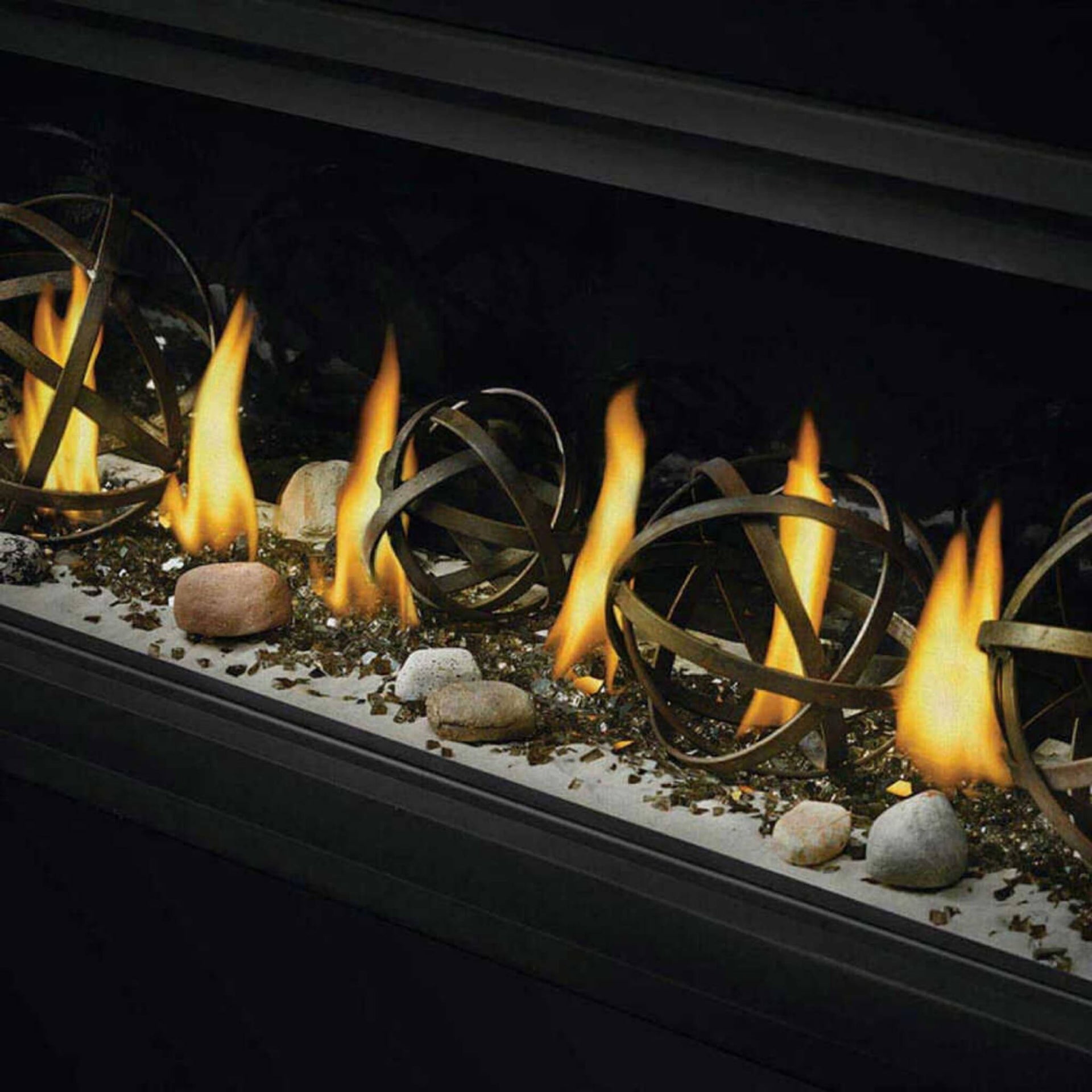 Napoleon Vector 38 53-Inch Single-Sided Direct Vent Electronic Natural Gas Fireplace With eFire App [LV38N-1] (SAK14749)