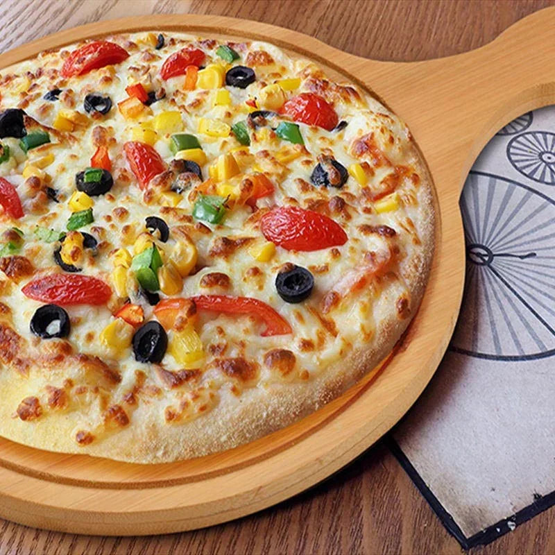 Natural Bamboo Round Pizza Platter
