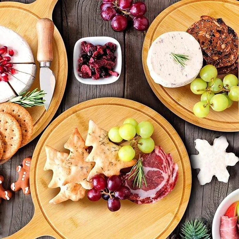 Natural Bamboo Round Pizza Platter