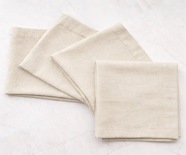 Plain Cloth Napkins - Cotton Linen Napkins