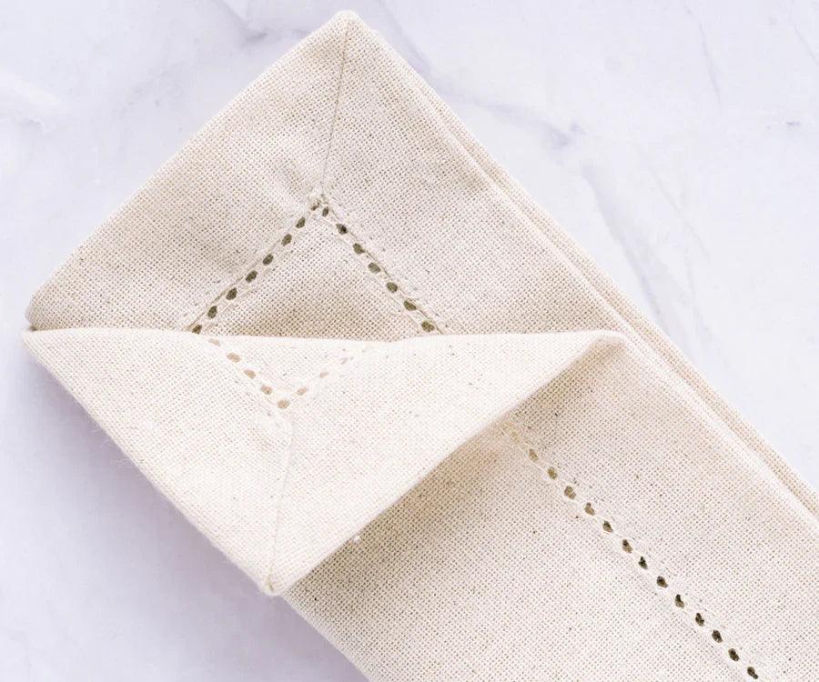 Hemstitched Cloth Napkins - 22 inch