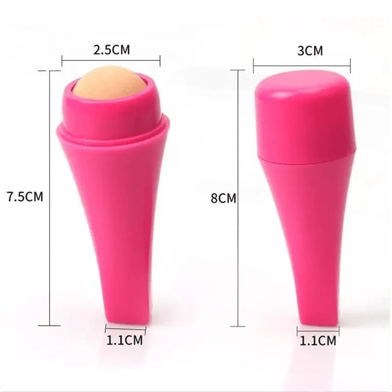 Natural Reusable Oil Resistant Facial Tool Roller Oil Control Rolling Stone Women Makeup Face Skin Care Tool Facial Cleaning Oil Absorption Roller On Ball Suitable for Traveling At Home Or Going Conduct For Facial Massage