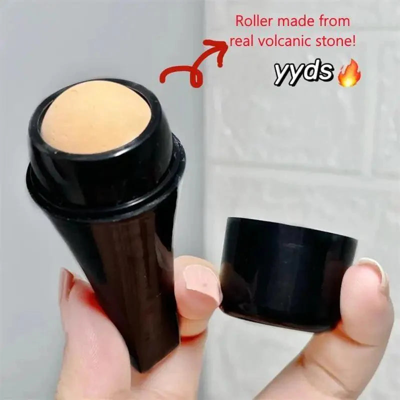 Natural Reusable Oil Resistant Facial Tool Roller Oil Control Rolling Stone Women Makeup Face Skin Care Tool Facial Cleaning Oil Absorption Roller On Ball Suitable for Traveling At Home Or Going Conduct For Facial Massage