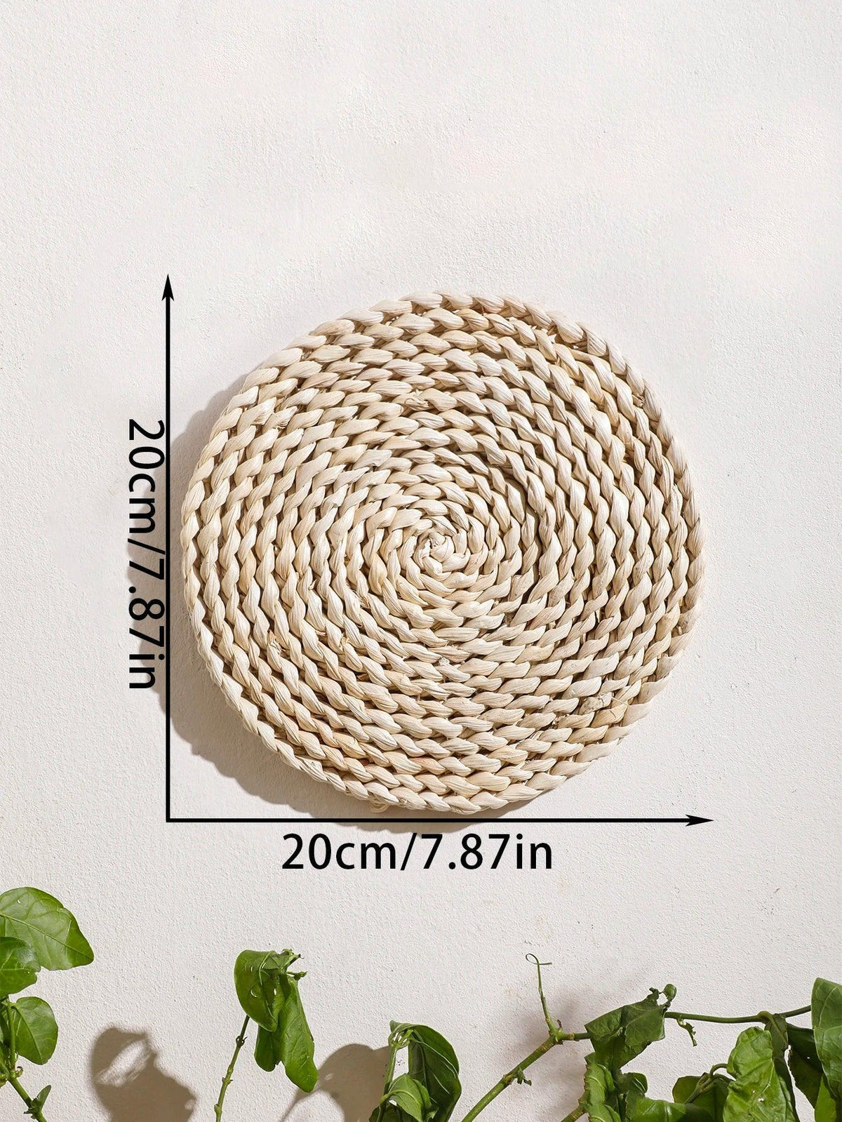 Natural Seagrass Handmade Wall Decor with Organic Texture