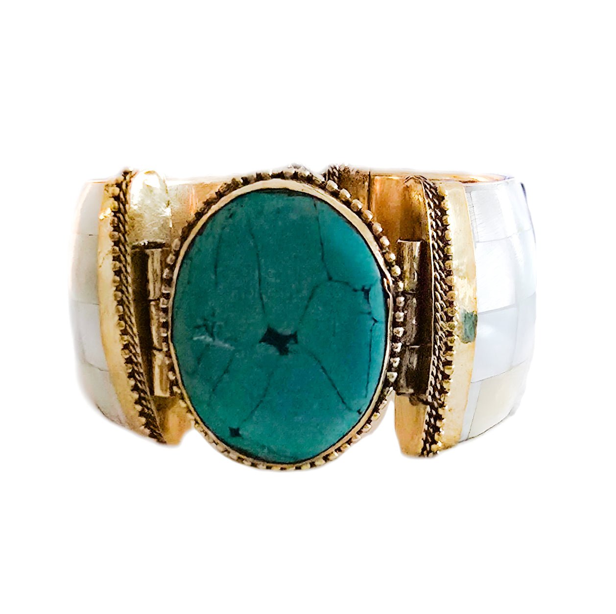 Natural Turquoise  Shell Bangles