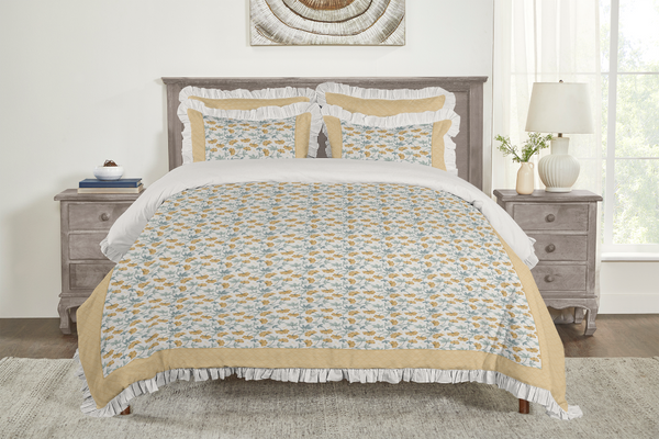 5 Piece Cotton Duvet Cover Set - Queen | Danzin (SW Naturally Refined Collection)