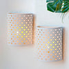 Set of 2 8''H Wall Sconce Lamp (Heart Shape white)