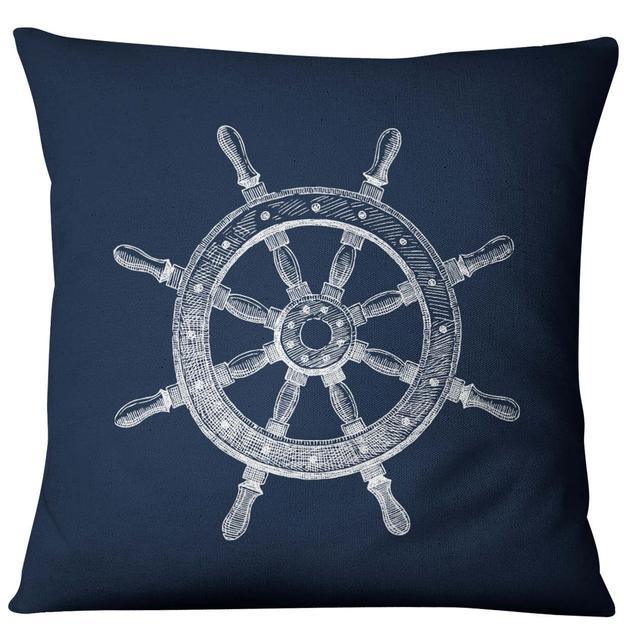 Navigation Navy Blue Nautical Shell Starfish Linen Pillow Cover Blue Anchor Navigation Anchor Sailboat Pillowcase Marine Cushion Cover Sofa Home Decorative Cushion Cover For Home