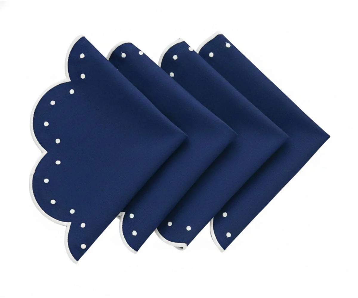 Placemats Round - Scallop Placemat Washable