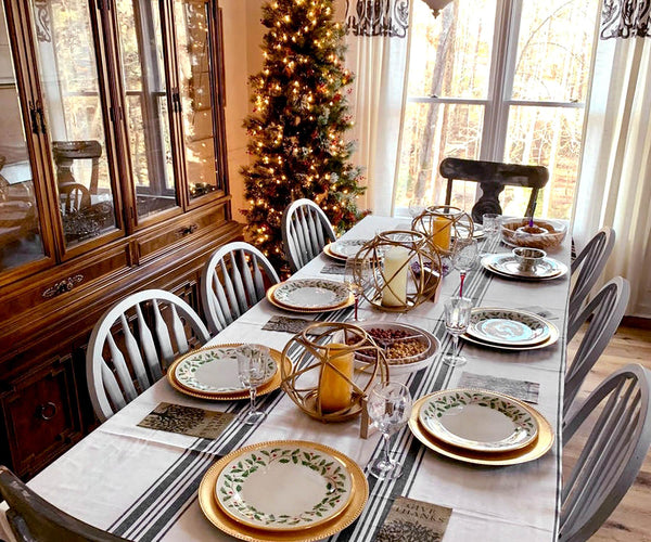 Cotton Striped Tablecloth - Rectangle Tablecloths