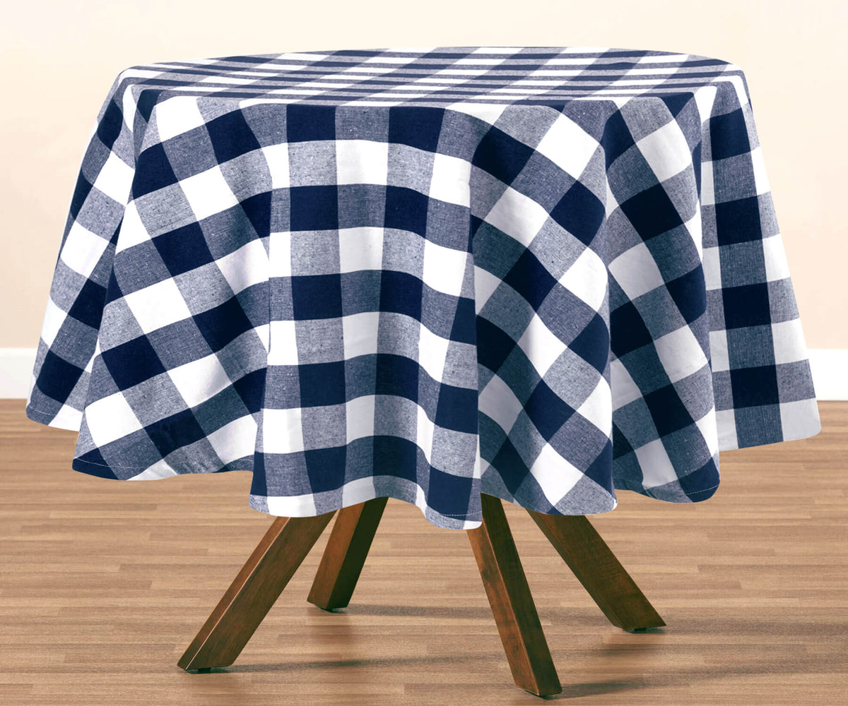 Round Tablecloth - Plaid Tablecloths