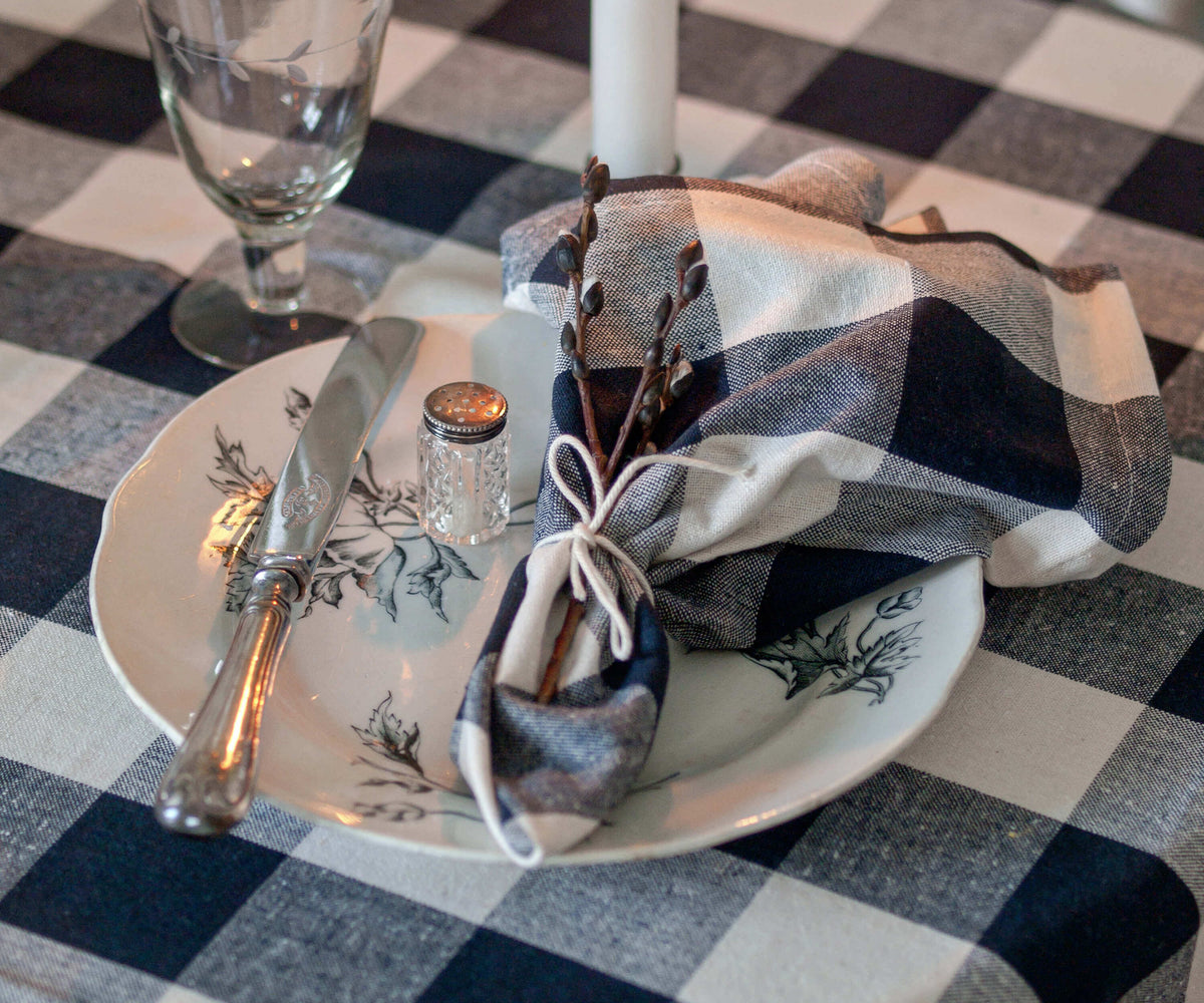 Cotton Napkins - Plaid Cloth Napkins