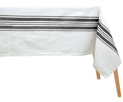 Cotton Striped Tablecloth - Rectangle Tablecloths