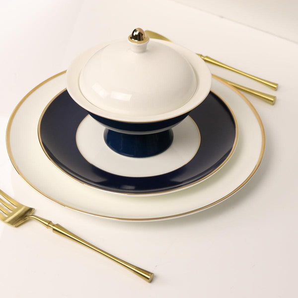 Navy Versaille Soup Bowl-Set of 4