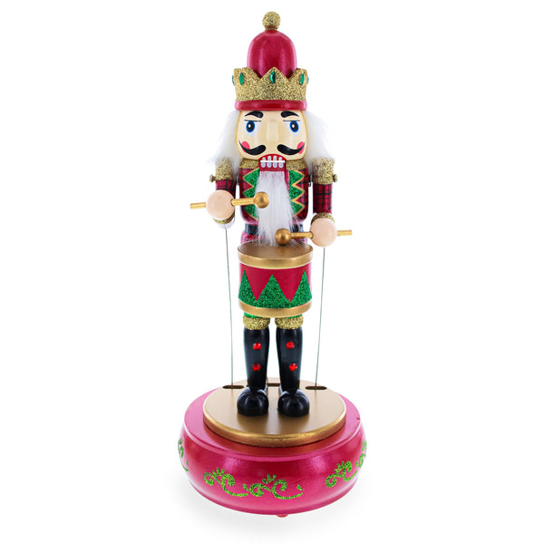 Animated Nutcracker the Drummer Musical Figurine 13 Inches