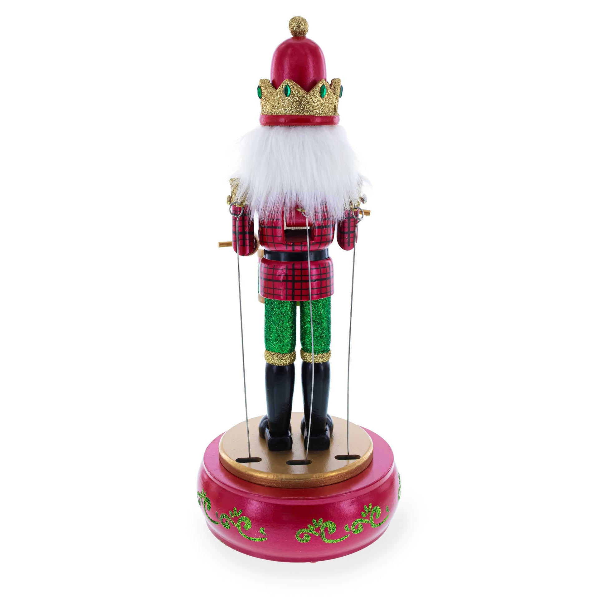 Animated Nutcracker the Drummer Musical Figurine 13 Inches