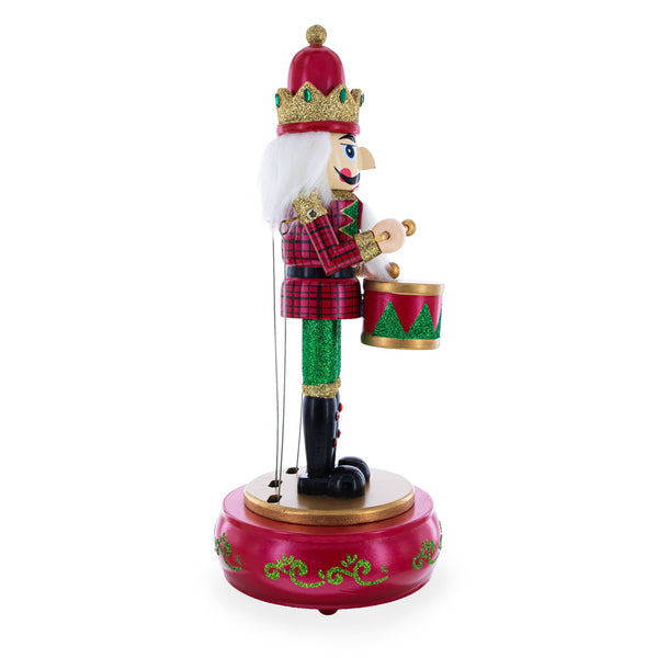 Animated Nutcracker the Drummer Musical Figurine 13 Inches
