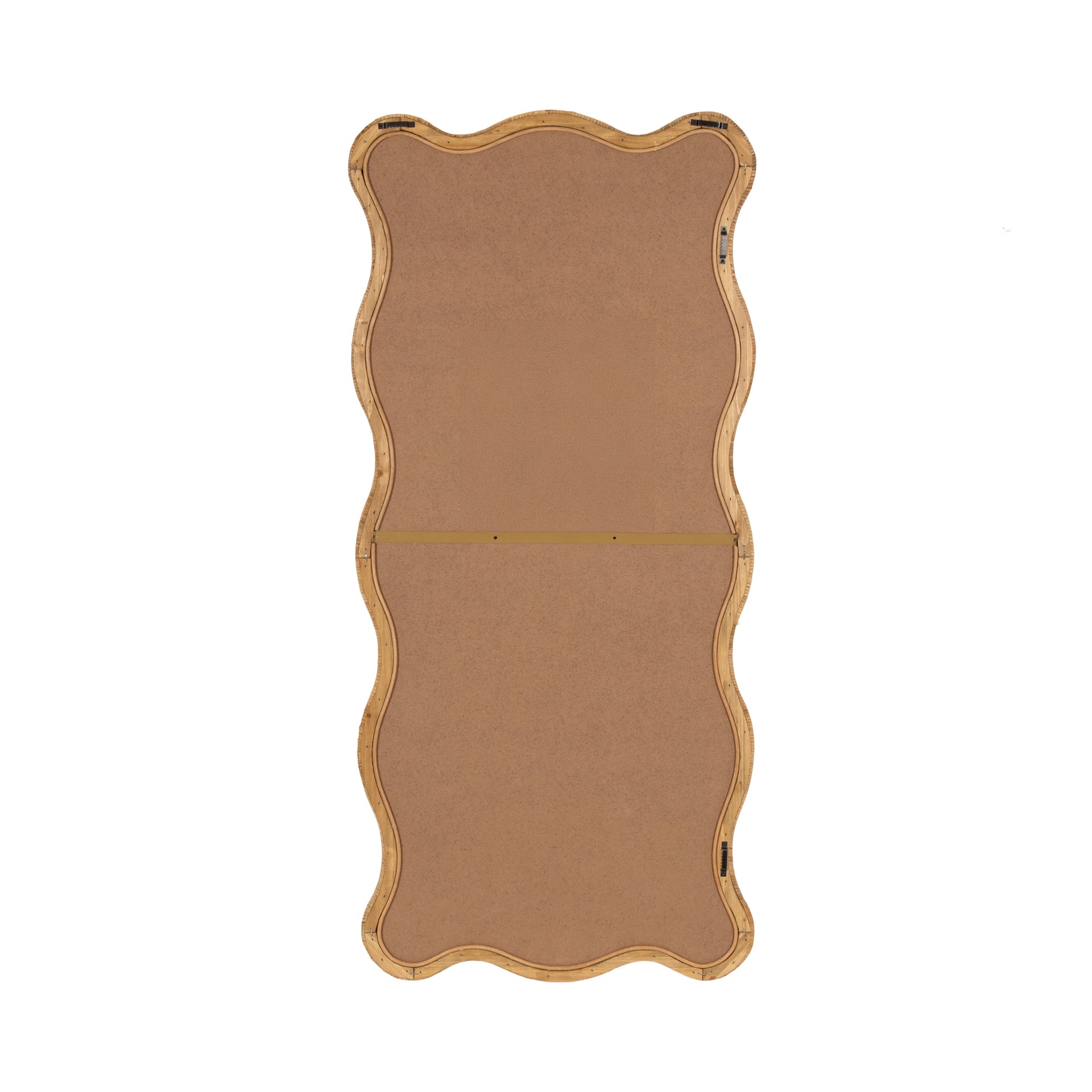 Rahfy Rattan Rectangle Scallop Mirror