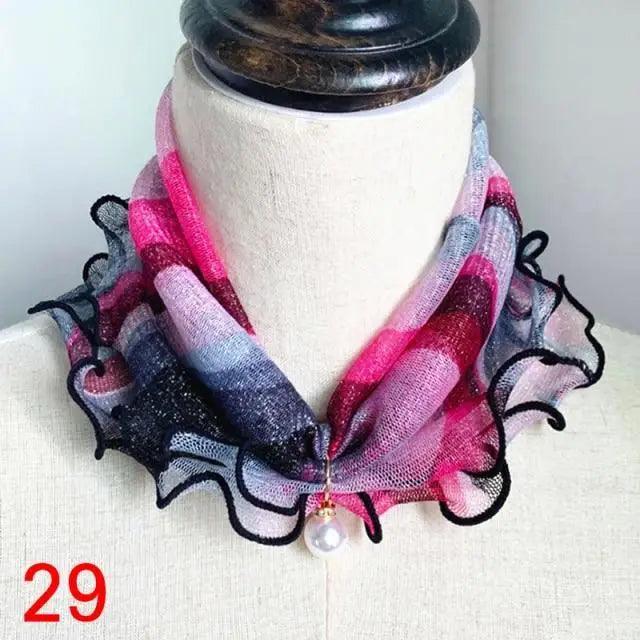 Neck Collars Fashion Scarves for Women And Girls Print Satin Silk Scarf Female Bandana Head Bib Scarfs For Ladies