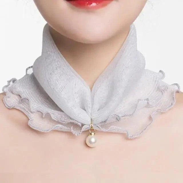 Neck Collars Fashion Scarves for Women And Girls Print Satin Silk Scarf Female Bandana Head Bib Scarfs For Ladies