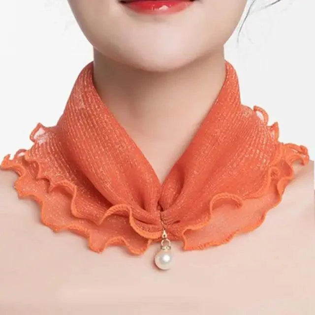 Neck Collars Fashion Scarves for Women And Girls Print Satin Silk Scarf Female Bandana Head Bib Scarfs For Ladies