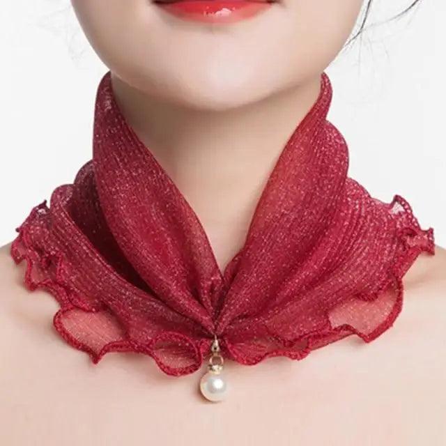 Neck Collars Fashion Scarves for Women And Girls Print Satin Silk Scarf Female Bandana Head Bib Scarfs For Ladies