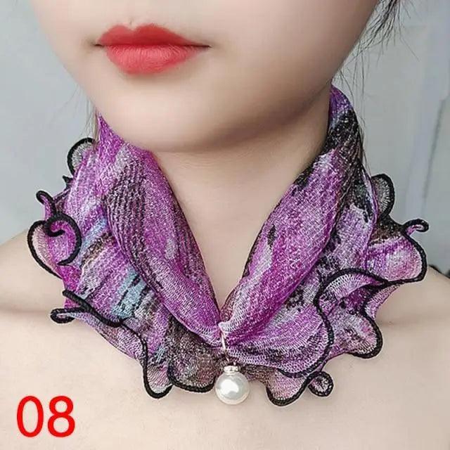 Neck Collars Fashion Scarves for Women And Girls Print Satin Silk Scarf Female Bandana Head Bib Scarfs For Ladies