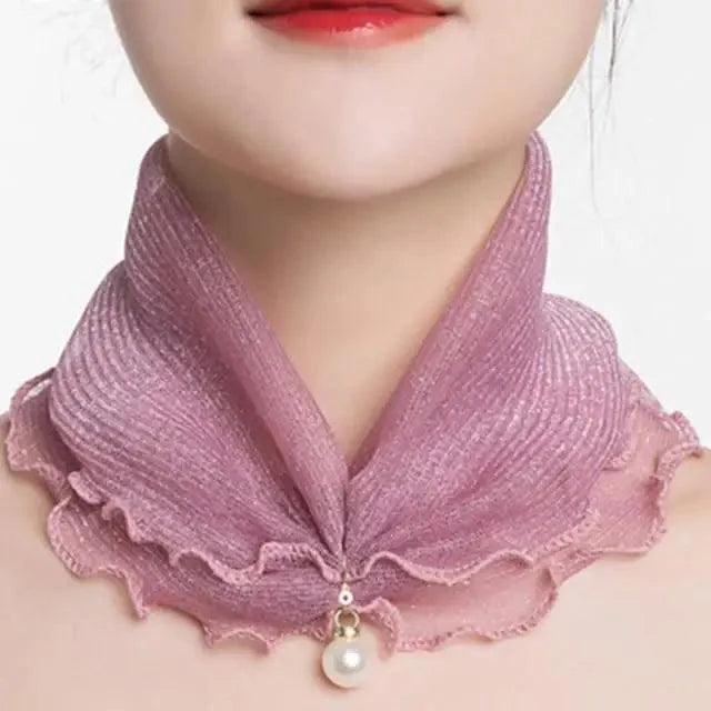 Neck Collars Fashion Scarves for Women And Girls Print Satin Silk Scarf Female Bandana Head Bib Scarfs For Ladies