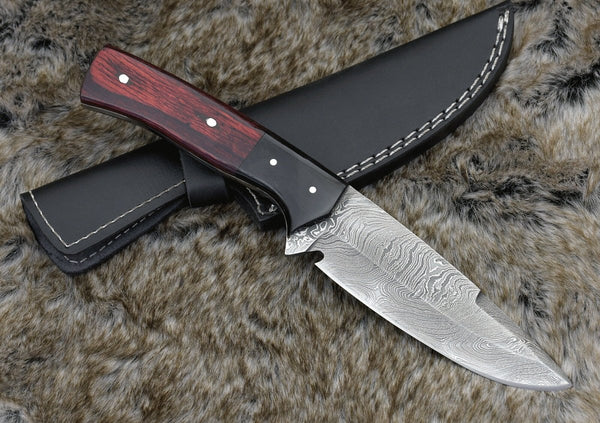 Nemesis Damascus Camping Knife 10