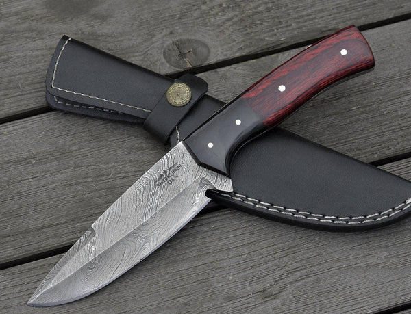Nemesis Damascus Camping Knife 10