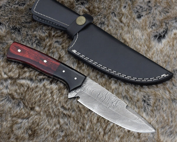 Nemesis Damascus Camping Knife 10