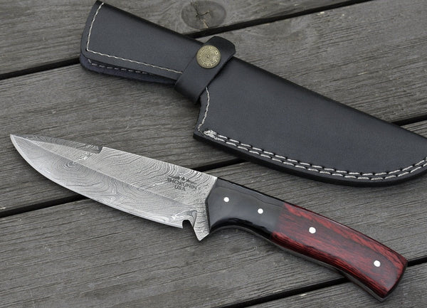 Nemesis Damascus Camping Knife 10