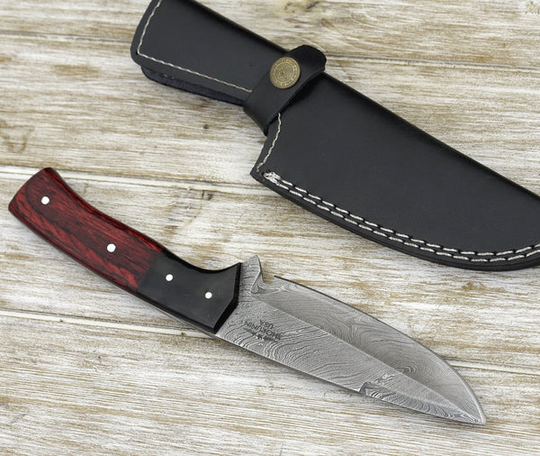 Nemesis Damascus Camping Knife 10