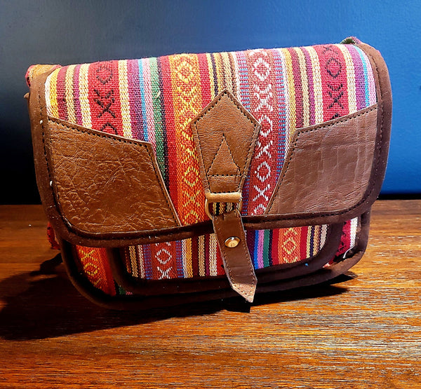 Red Shoulder Bag from Nepal