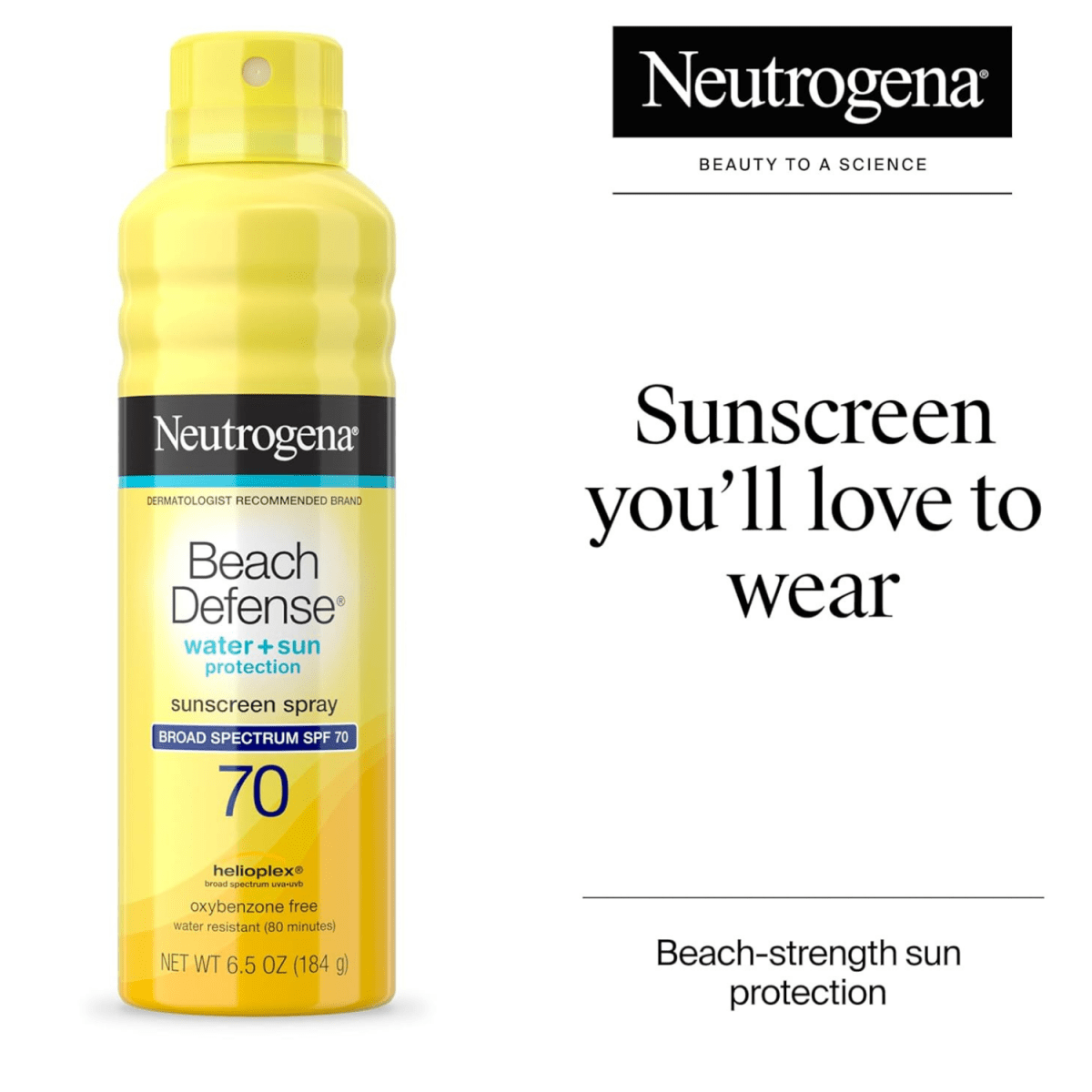 Neutrogena Beach Defense Sunscreen Spray SPF 70 6.5oz