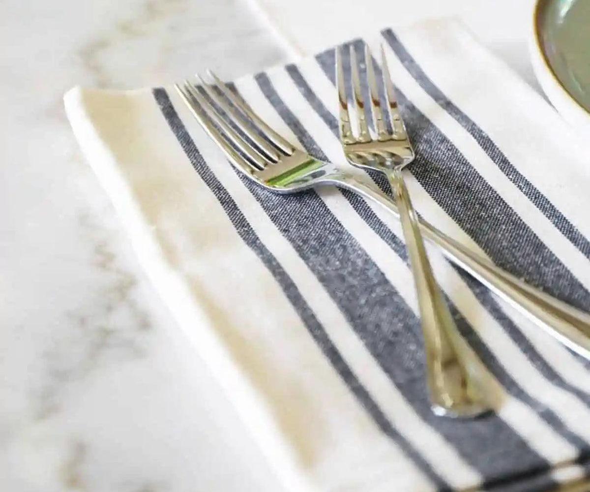 Navy Blue Cloth Napkins