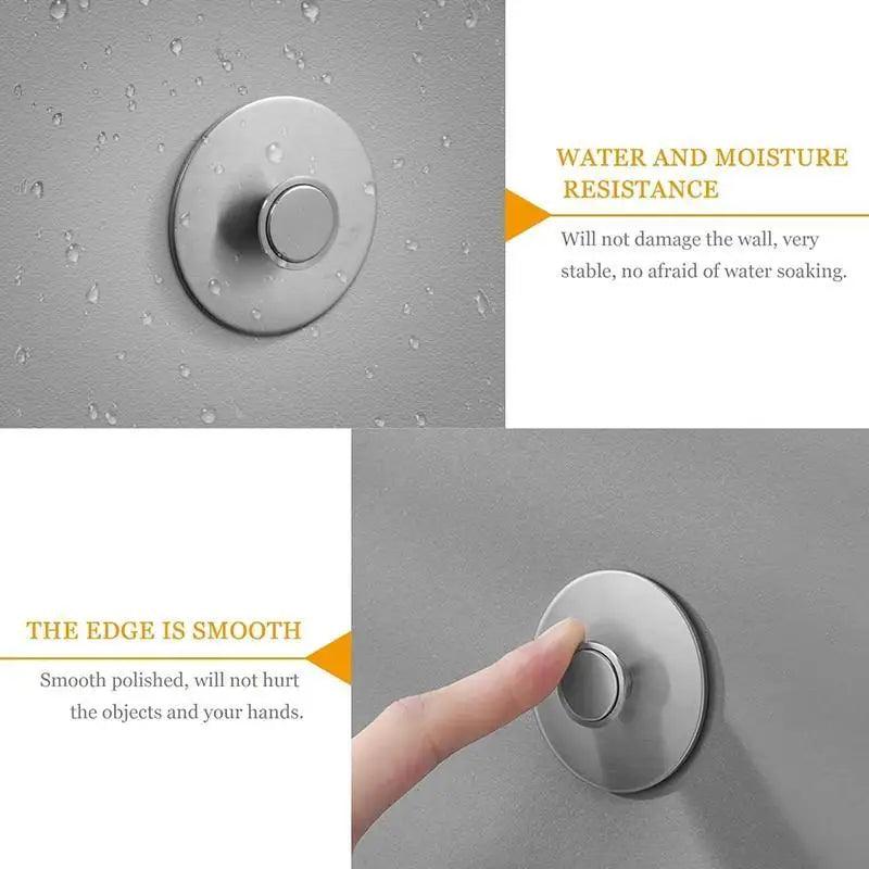 New 1PC Magnetic Soap Holder Tool Free Rustproof Sponge Holder Dish Holder Soap Dish For Bathroom Lavatory Home Soap Dish Suction Strongly Magnetic soap Holder Rustproof Stainless Soap Holder for Bathroom and Kitchen