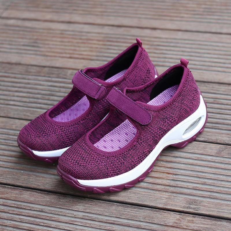 New Air Cushion Flat Shoes Women Mesh Sneakers Breathable Women Shoes Increase Casual Shoes Air Cushion Woman Mesh Sneakers Breathable Flats Womens Shoes