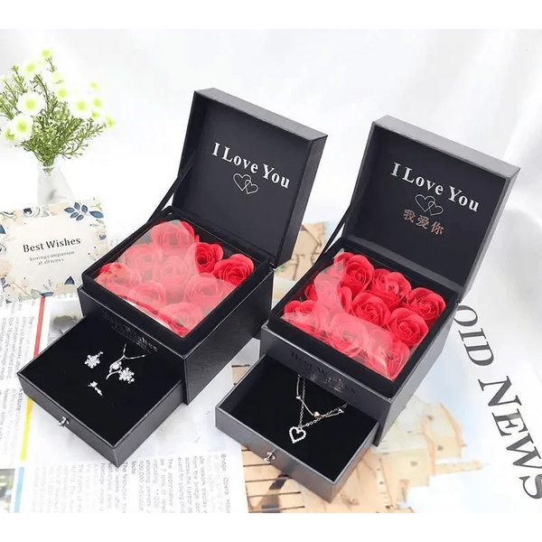 New Amazing Gift Boxes with Lids for Presents Jewelry Rose Box Christmas Present Women's Birthday Party Gift for Mom Girlfriend Gifts Bridesmaid gift Party favorite