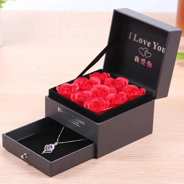 New Amazing Gift Boxes with Lids for Presents Jewelry Rose Box Christmas Present Women's Birthday Party Gift for Mom Girlfriend Gifts Bridesmaid gift Party favorite