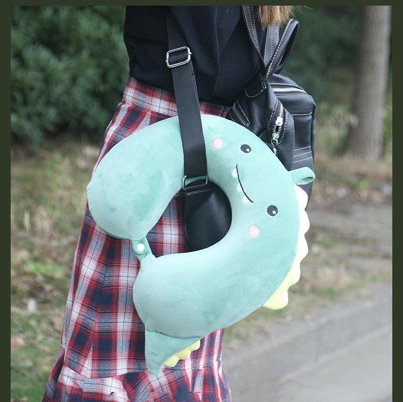 New Animal Memory Cotton U-shaped Pillow Car Neck Pillow Noon Rest Pillow Plane Travel PillowKids Neck  Travel Pillows Cute U-Shaped Animal Pillow for Cars Planes Boys Girls Child Gift Ideas