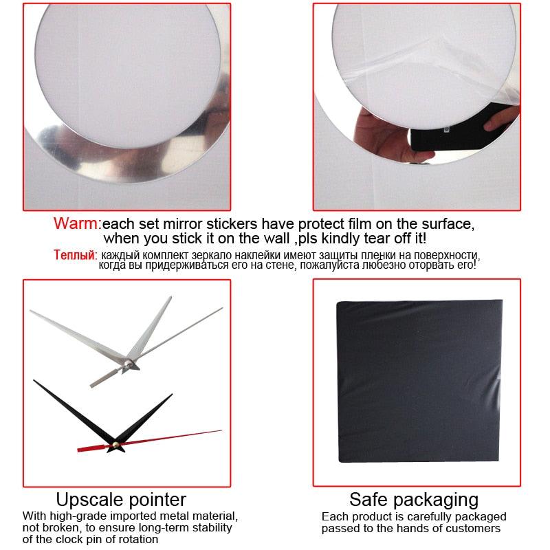 New Arrival Lovely Art Clock Wall Clock Living Room 3D Frameless Acrylic Mirror Sticker Wall Clock Home Modern Love Creative Adjustable Silent Wall Art Clocks for Home Office Decorations Quartz Acrylic Clocks Mirror Watch