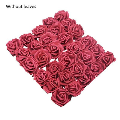 New Artificial 10/20/30 Heads 8cm PE Foam Rose Flowers Bride Bouquet Flower For Wedding Party Decorative Scrapbooking Flower Silk Roses for Wedding Centerpieces Bridal Show Bouquets Party Home Flowers Decoration