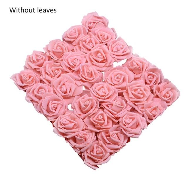 New Artificial 10/20/30 Heads 8cm PE Foam Rose Flowers Bride Bouquet Flower For Wedding Party Decorative Scrapbooking Flower Silk Roses for Wedding Centerpieces Bridal Show Bouquets Party Home Flowers Decoration