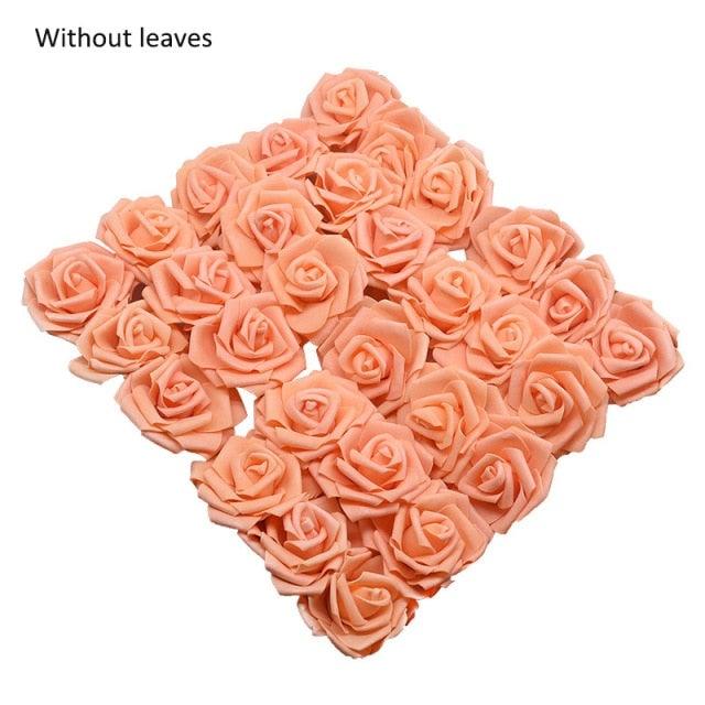 New Artificial 10/20/30 Heads 8cm PE Foam Rose Flowers Bride Bouquet Flower For Wedding Party Decorative Scrapbooking Flower Silk Roses for Wedding Centerpieces Bridal Show Bouquets Party Home Flowers Decoration