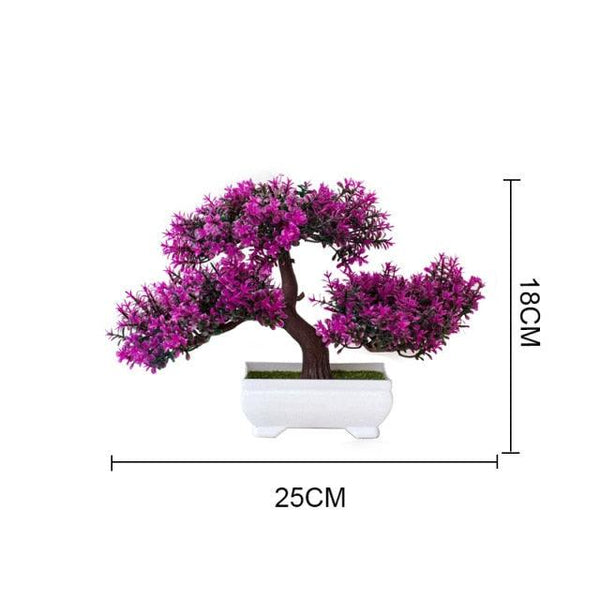 New Artificial Plants Pine Bonsai Potted  Decorative Green Small Trees Fake Flowers Ornament For Home Garden Decoration