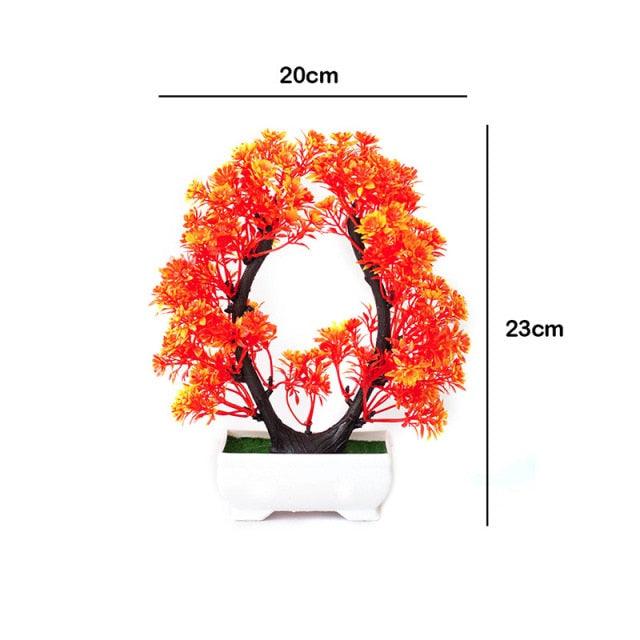New Artificial Plants Pine Bonsai Potted  Decorative Green Small Trees Fake Flowers Ornament For Home Garden Decoration