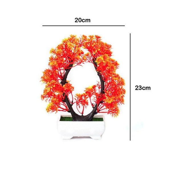 New Artificial Plants Pine Bonsai Potted  Decorative Green Small Trees Fake Flowers Ornament For Home Garden Decoration